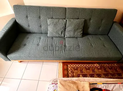 URGENT SALE - Convertible Sofa Bed / Futon - Retractable Arms - 119 AED