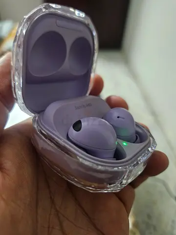Samsung Galaxy Buds 2 Pro Bora Purple with new designer case