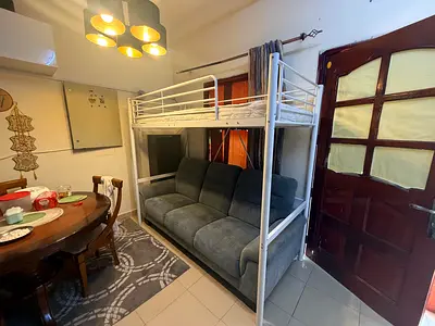 White Metal Loft Bed in  Good Condition