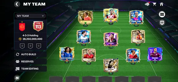 FC MOBILE TEAM 113 OVR