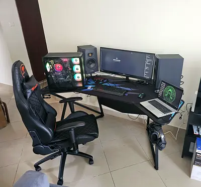 Large Professional Gaming/Workstation Desk - Dismantled  Ready for Pickup