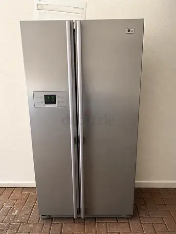 LG Side-by-Side Refrigerator, Stainless Steel — Good Working Condition