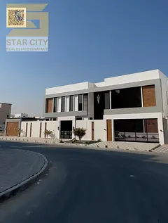 Luxury villa for sale in a prime strategic location in Ajman, combining tranquility, privacy, and ea