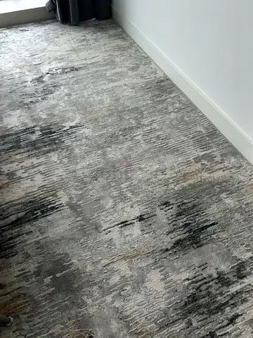 Large Grey Abstract Modern Rug — Good Condition 400*300 cm