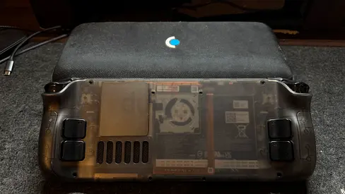 Modded Steam deck lcd 512gb internal storage and 512gb external with game roms