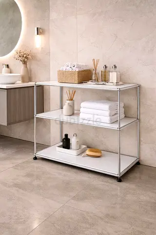 USM Haller Beginner Sideboard, White by StarOffice LLC