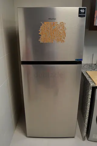 Hisense stainless steel refrigerator - perfect working condition