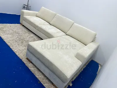 Amazing condition IKEA sorvallen beige color lshape sofa with storage