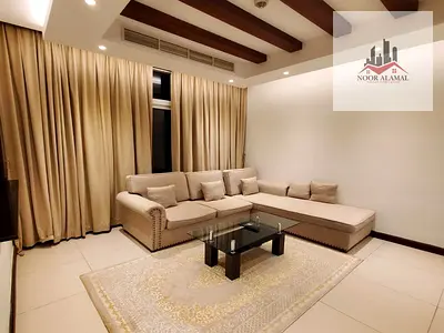 Sharjah, Al Rifaa, Al Heera Beach, new compound, one bedroom, living room, kitchen, bathroom, and balcony. Super deluxe finishing. Price: 4700 AED inc