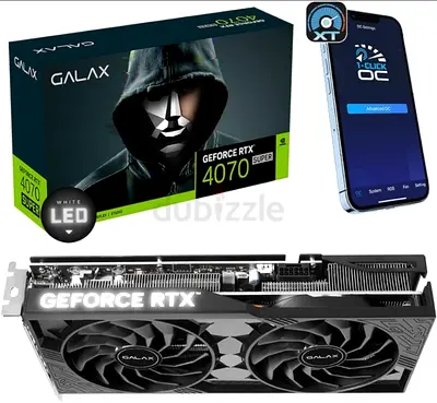 GALAX GeForce RTX 4070 Super 12GB Dual-Fan GPU with Box