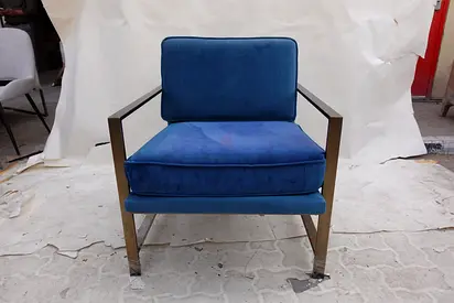 (83) Mid-century modern style armchair