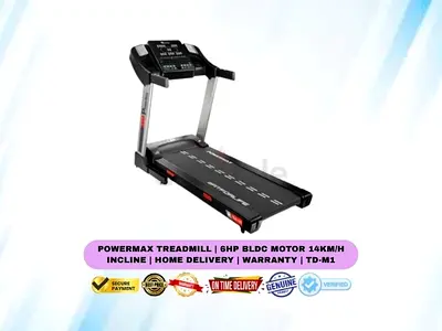 PowerMax Treadmill | 4.0HP Motorized Treadmill with LCD Display | Home Delivery | Warranty | TDA-125