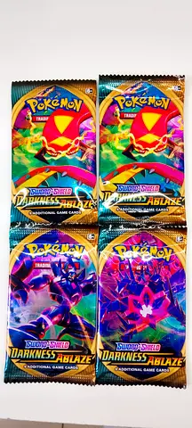 Pokémon Sword  Shield Darkness Ablaze Booster Packs (4 packs)