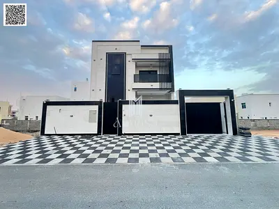 Modern villa with an elegant design for sale in a prime location in Ajman Bank financing available with a special offer for cash buyers