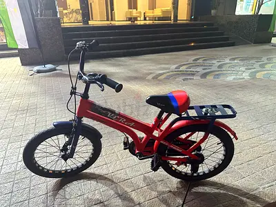 VLRA Kids Bicycle, 14-Inch with training wheels , Steel Frame, Front Basket,