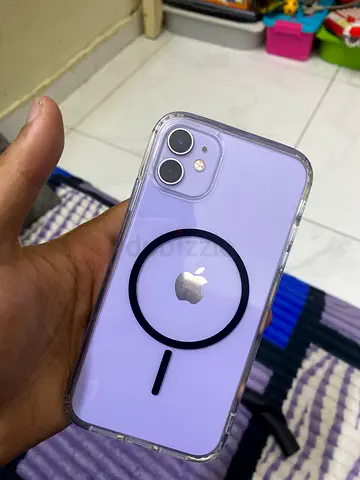 iPhone 11 in Lilac with Clear Case (Good Working Condition)