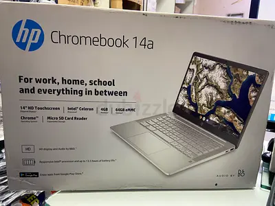 HP Chromebook 14a (14 HD Touchscreen, Intel Celeron, 4GB, 64GB eMMC) - Boxed