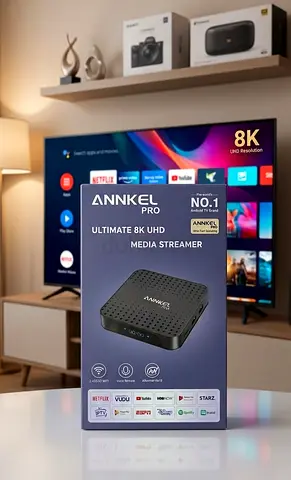 ANNKEL Android TV Box (8K) with Remote — Used, Good Condition