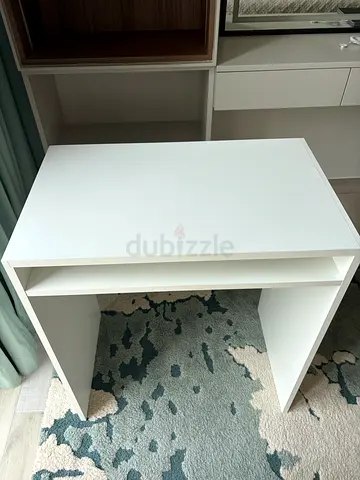 Simple White Desk Table / Side Table / Bedside Table