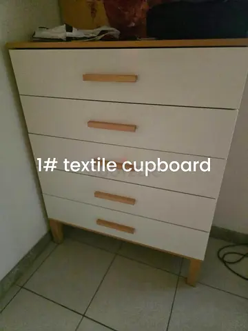 Due to shifting, I’m selling a set of home furniture located in Mirdif — photos attached