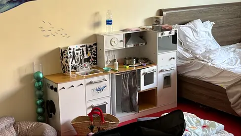 Wooden Play Kitchen Set with Accessories