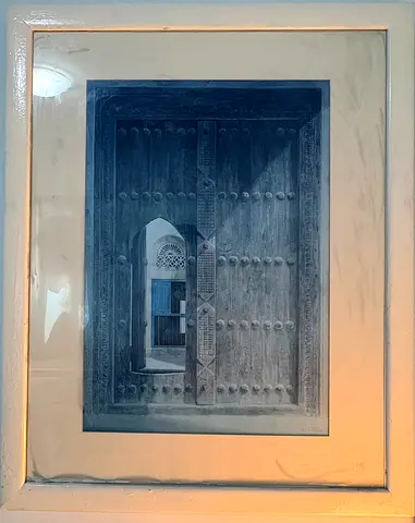 Artist: Abd al-Qadir al-Rubi (singed) 1999 vintage Art