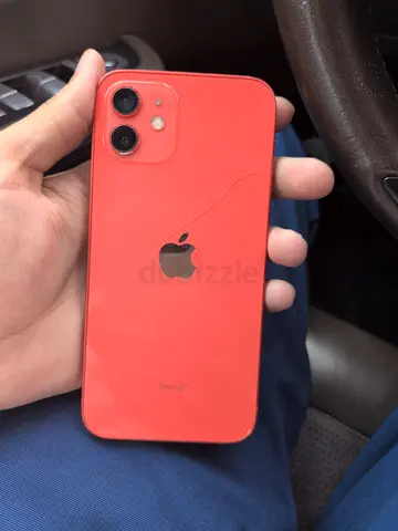 Red iPhone (good working condition) — back shows minor scratches