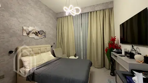 استوديو مفروش | عزيزي ريفييرا 41 | إطلالة على الشرفة والفناء