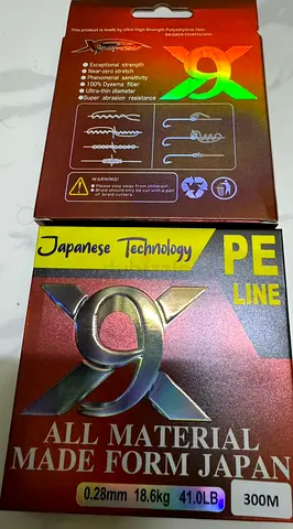 High-Quality Japanese PE Fishing Line 0.28 mm 300 meter 18.6 kg - Perfect for Anglers! Japanese Tech