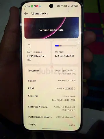 Mobile oppo reno 14f