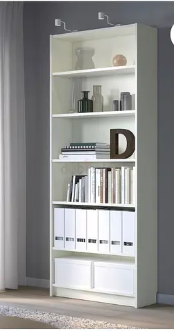 IKEA white tall bookcase / shelving unit