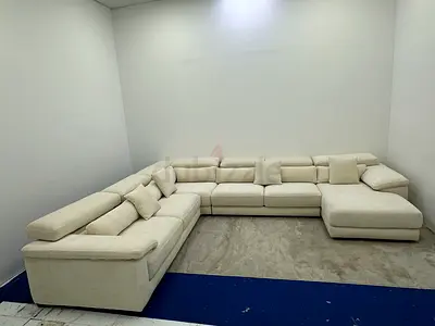 As good as new Italy brand beige color Ushape sofa