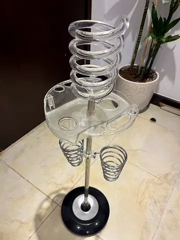 Plastic stand for hair dryer