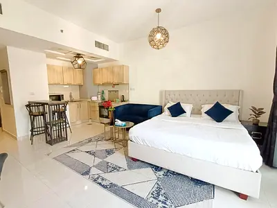 High-Floor Studio in AG Tower | Fully Furnished with Canal View!