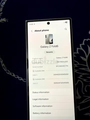 Samsung Z Fold6 512GB