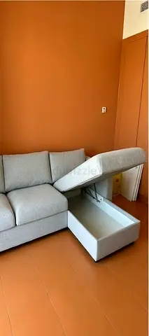 Ikea vimle fabric storage corner sofa (long chaise) - good condition