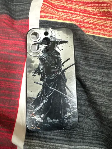 iPhone 15 pro max cover with aesthetic Samurai-themed protective case