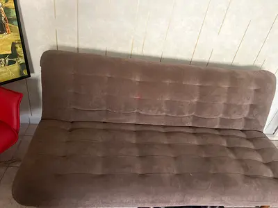 Brown sofa bed