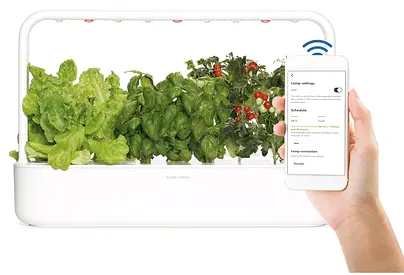 Click and Grow Smart Garden 9 Pro Herb Garden, app connected, white