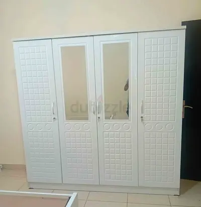 Brand New White 4-Door Wardrobe with Mirrors
