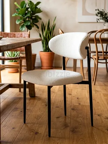 Modern Upholstered beige color Dining Chair