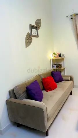 3-Seater Sofa in Beige with Cushions