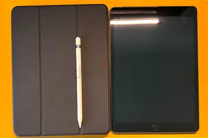 Apple iPad (7th generation) - 128 GB - WiFi + Cellular (Space Black) + Apple Pencil (1st generation)