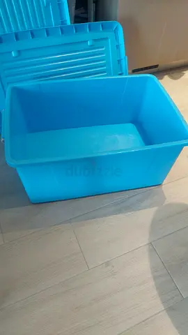 Plastic storage carton (set of 2)