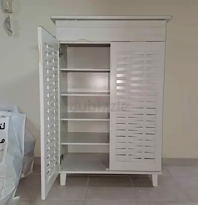 Brand New White Wooden Shoerack Storage Cabinet with Shelves