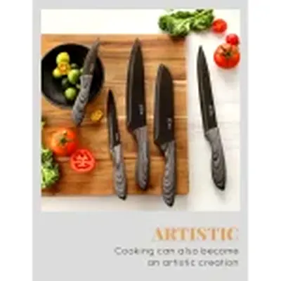 5pcs kitchen knife set by Euna with gift box