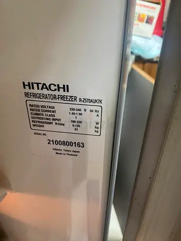 The Hitachi refrigerator capacity of 570 litres