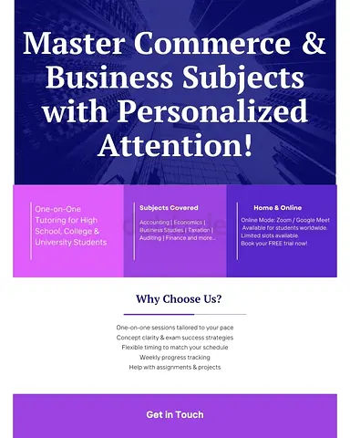 Expert Business  Accounting Tutor | 22Yrs Exp | MBA Qualified