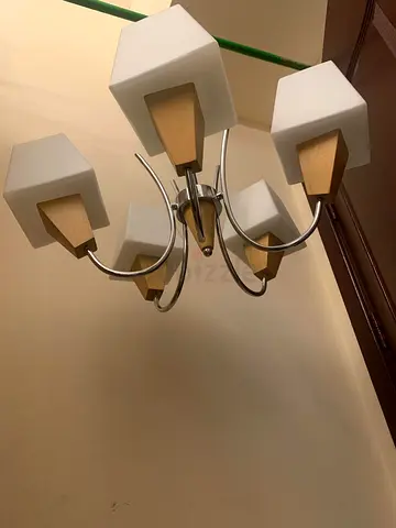 Pair of White Chandelier