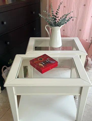 Bedside Tables - Cream
